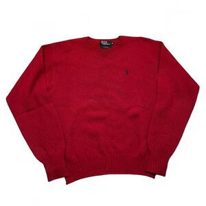 Polo-ralph-lauren Men's Red and Burgundy Jumper